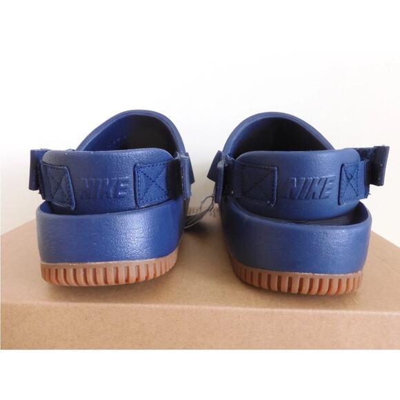 Nike Calm Mule Na Navy Blue-Gum Medium Brown Sandals Sz 10 [FD5130-400] - Picture 3 of 5